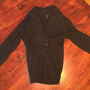 Black Low Neck Blouse